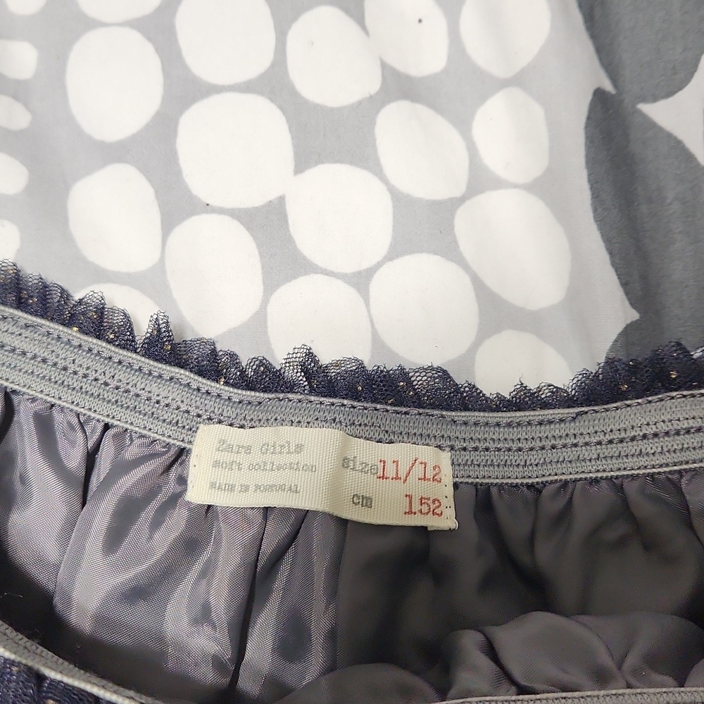 Zara Girls sparkling black grey skirt - Picture 6 of 8
